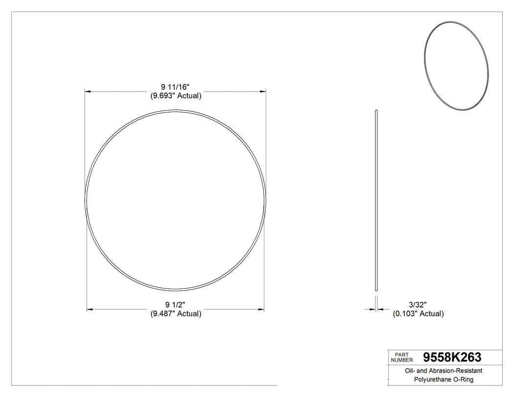 Technical drawing - 9558K263